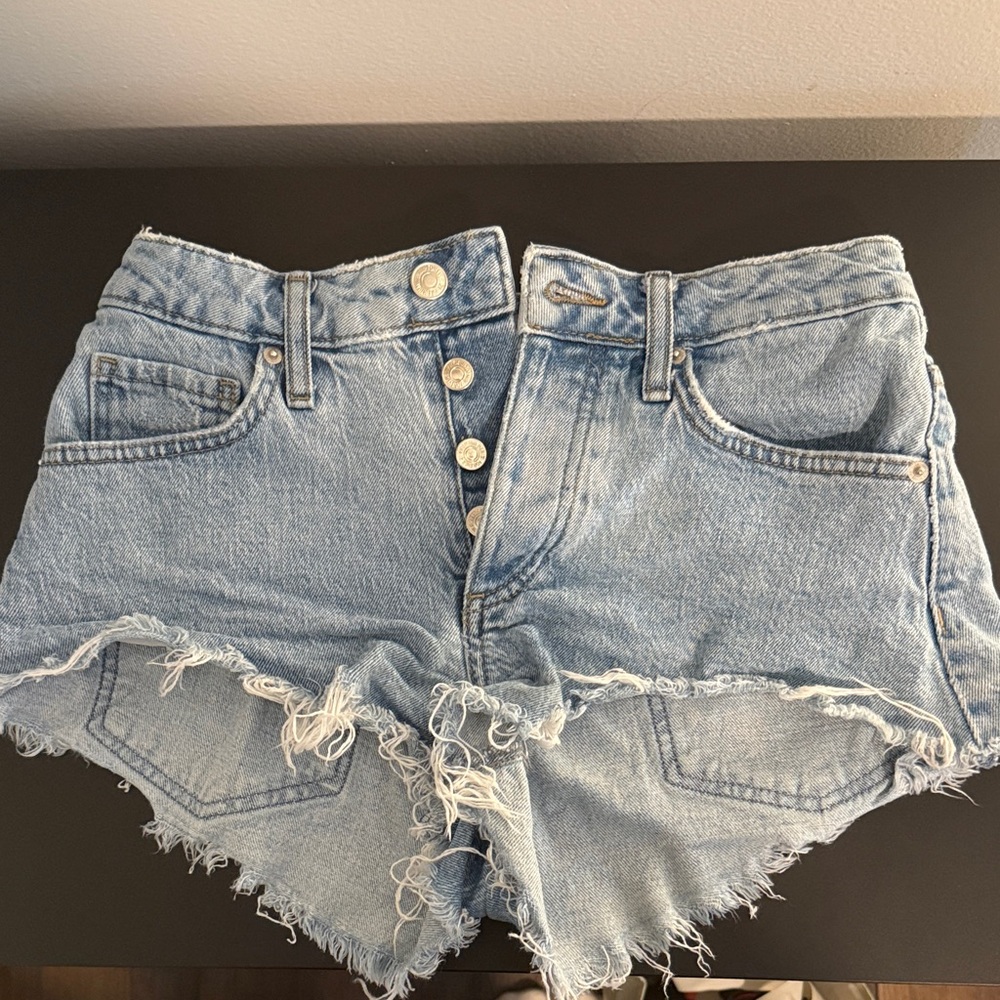Forever 21 Light Blue Jean Shorts